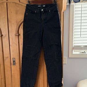 Old Navy Women's Dark Denim Straight Leg Jeans